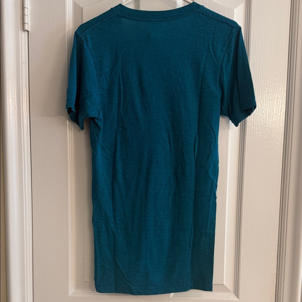 American Apparel Teal V-Neck - Picture 3 of 3